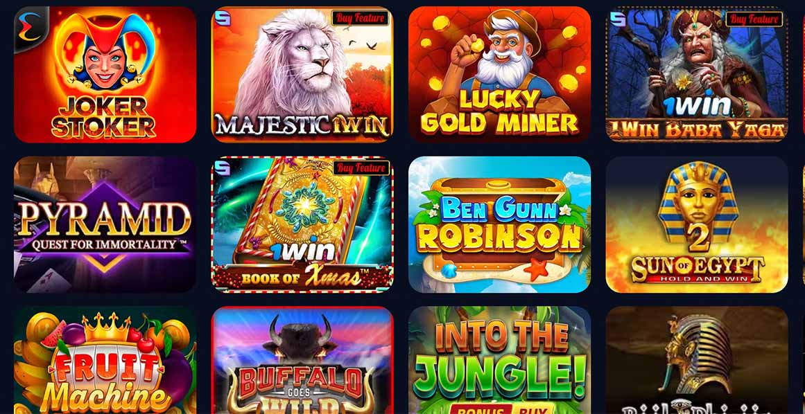 1win casino games